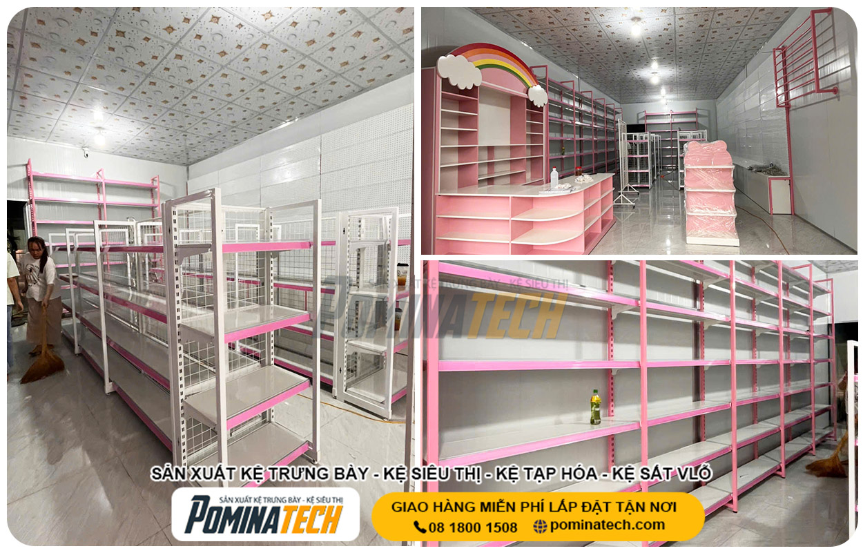 Xưởng Sản Xuất Kệ Trưng Bày Tại P. Hòa Bình Tp. HCM Uy Tín Giá Rẻ