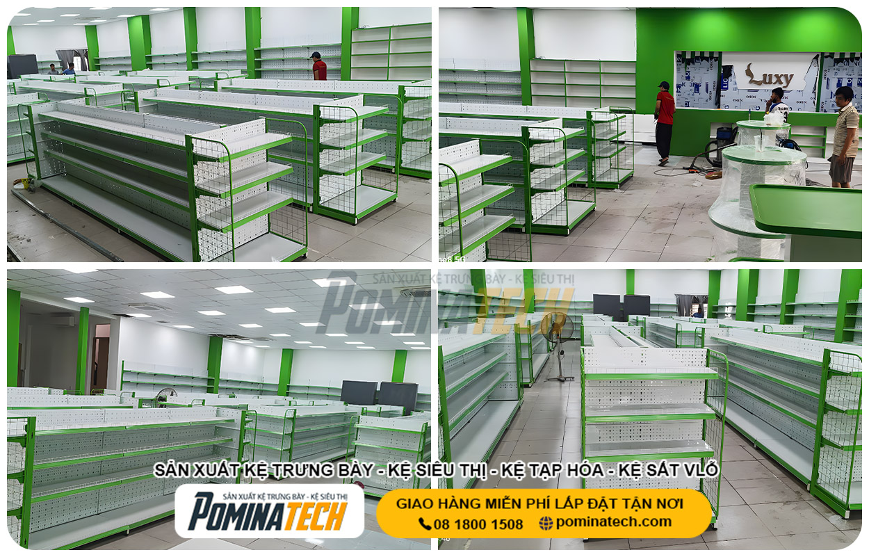 Xưởng Sản Xuất Kệ Trưng Bày Tại P. Nguyệt Hóa Vĩnh Long Uy Tín Giá Rẻ