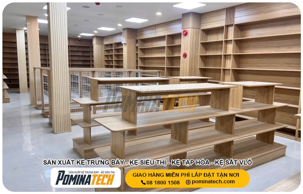 Xưởng Sản Xuất Kệ Trưng Bày Tại P. Sơn Đông Vĩnh Long Uy Tín Giá Rẻ