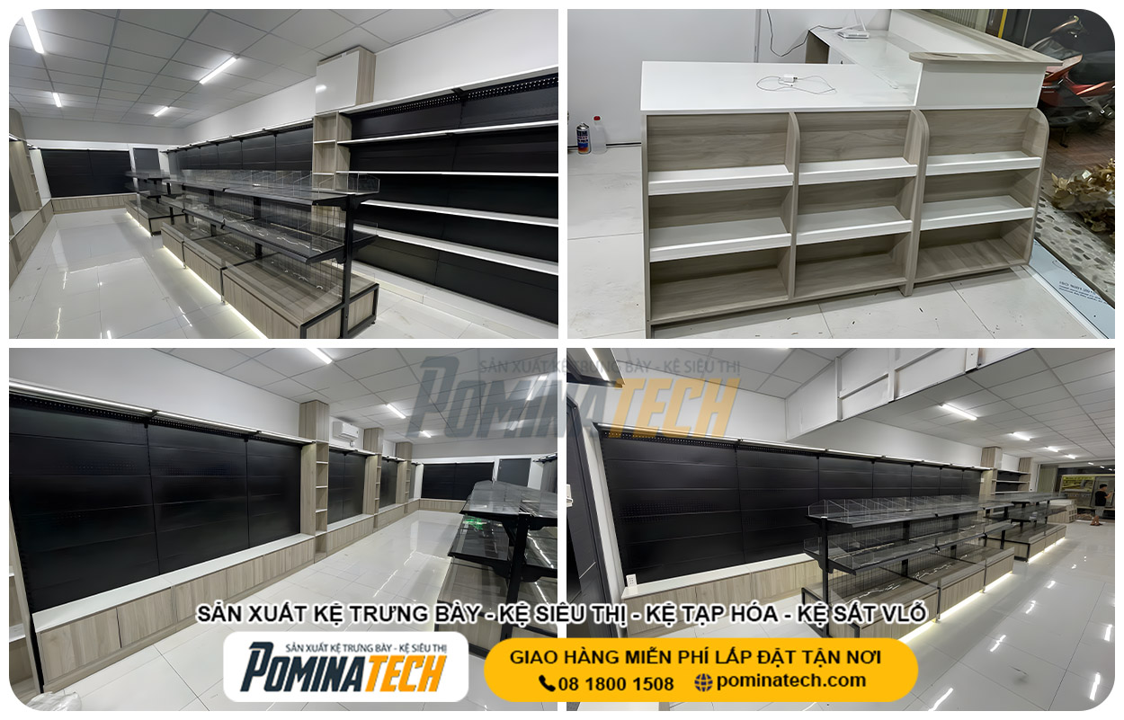 Xưởng Sản Xuất Kệ Trưng Bày Tại P. Tân Phú Tp. HCM Uy Tín Giá Rẻ