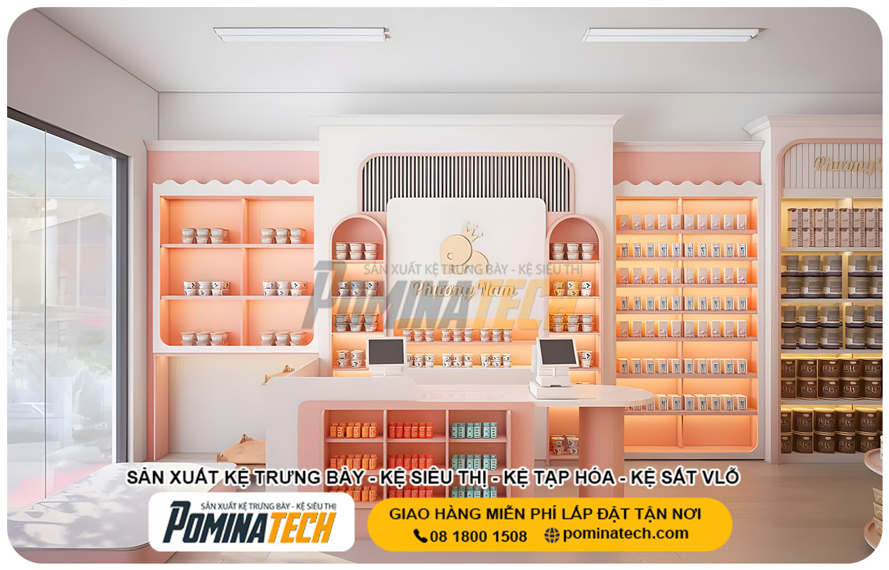 Xưởng Sản Xuất Kệ Trưng Bày Tại P. Tân Thành Tp. HCM Uy Tín Giá Rẻ